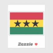 Vlag van de Unie van Afrikaanse Staten (Ghana, Gui Sticker (Vel)