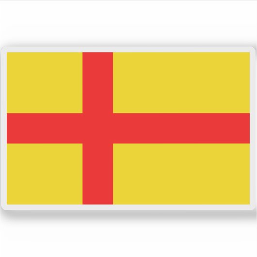 Vlag van de Unie van Kalmar (1397-1523) Sticker (Voorkant)