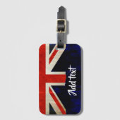 Vlag van de Union Jack Bagagelabel (Voorkant (verticaal))
