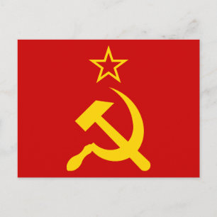 Vlag van de USSR - Vlag van de Sovjet-Unie Briefkaart