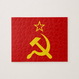 Vlag van de USSR - Vlag van de Sovjet-Unie Legpuzzel