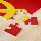 Vlag van de USSR - Vlag van de Sovjet-Unie Legpuzzel (Zijkant)