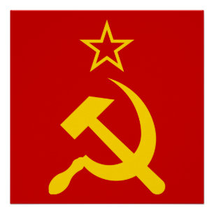 Vlag van de USSR - Vlag van de Sovjet-Unie Perfect Poster