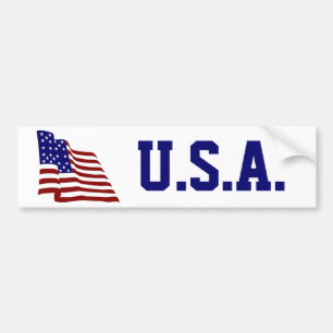 Vlag van de V.S.A. Bumpersticker