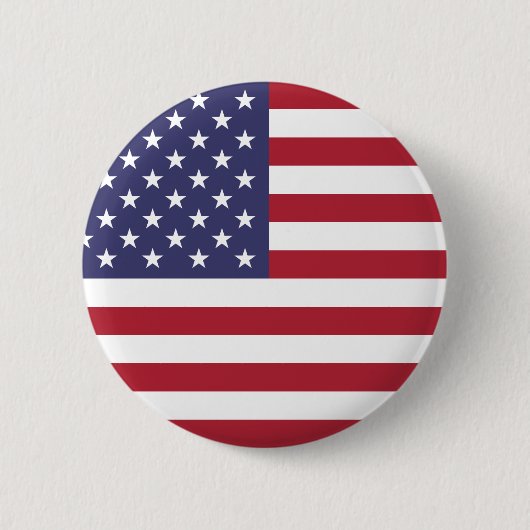 Vlag van de V.S.A. Ronde Button 5,7 Cm (Voorkant)