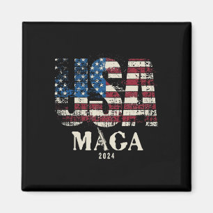  Vlag van de V.S. Ultra Mega Pistool USA 4 Juli TR Magneet