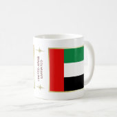 Vlag van de VAE + Kaart Mok (Voorkant rechts)