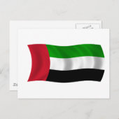 Vlag van de Verenigde Arabische Emiraten Briefkaart (Voorkant / Achterkant)