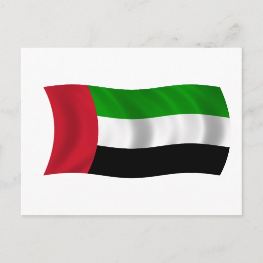 Vlag van de Verenigde Arabische Emiraten Briefkaart (Voorkant)