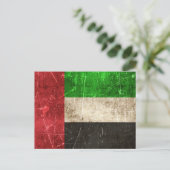 vlag van de Verenigde Arabische Emiraten Briefkaart (Staand voorkant)