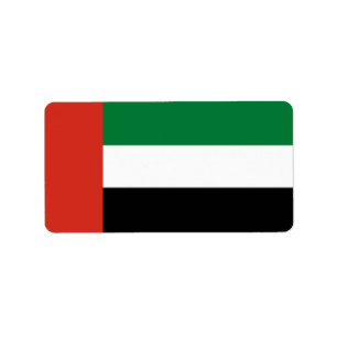 Vlag van de Verenigde Arabische Emiraten Etiket