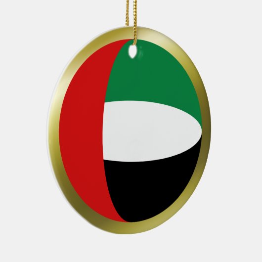 Vlag van de Verenigde Arabische Emiraten Keramisch Ornament (Rechts)