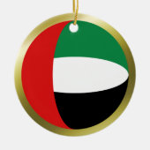 Vlag van de Verenigde Arabische Emiraten Keramisch Ornament (Voorkant)