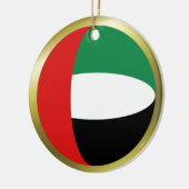 Vlag van de Verenigde Arabische Emiraten Keramisch Ornament (Links)
