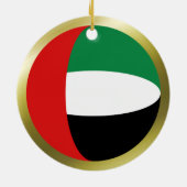 Vlag van de Verenigde Arabische Emiraten Keramisch Ornament (Achterkant)