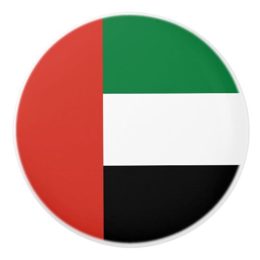 Vlag van de Verenigde Arabische Emiraten Keramische Knop (Voorkant)