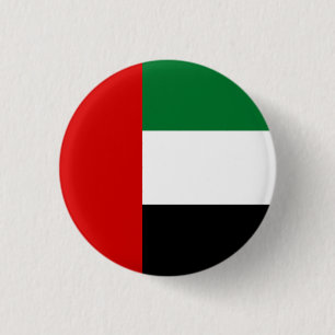 Vlag van de Verenigde Arabische Emiraten Ronde Button 3,2 Cm