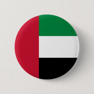 Vlag van de Verenigde Arabische Emiraten Ronde Button 5,7 Cm