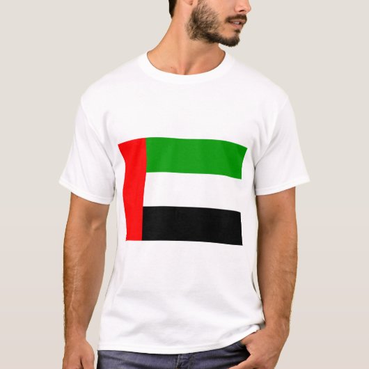 Vlag van de Verenigde Arabische Emiraten T-shirt (Voorkant)