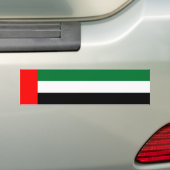 Vlag van de Verenigde Arabische Emiraten (VAE) Bumpersticker (Op auto)