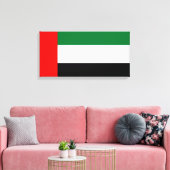 Vlag van de Verenigde Arabische Emiraten (VAE) Canvas Afdruk (Insitu (Woonkamer))
