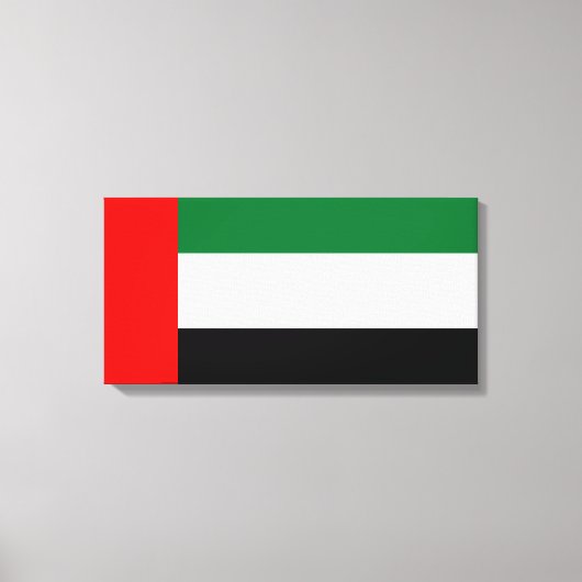 Vlag van de Verenigde Arabische Emiraten (VAE) Canvas Afdruk (Voorkant)