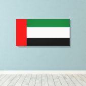 Vlag van de Verenigde Arabische Emiraten (VAE) Canvas Afdruk (Insitu (Houten vloer))