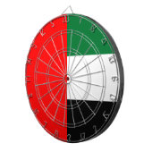 Vlag van de Verenigde Arabische Emiraten (VAE) Dartbord (Voorkant Rechts)