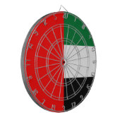 Vlag van de Verenigde Arabische Emiraten (VAE) Dartbord (Voorkant Links)