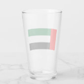 Vlag van de Verenigde Arabische Emiraten (VAE) Glas (Achterkant)