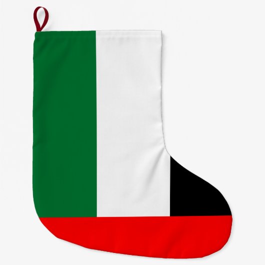 Vlag van de Verenigde Arabische Emiraten (VAE) Grote Kerstsok (Voorkant)