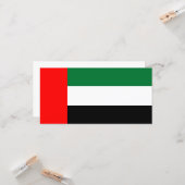 Vlag van de Verenigde Arabische Emiraten (VAE) Kaart (Voorkant / Achterkant in situ)