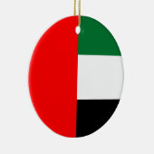 Vlag van de Verenigde Arabische Emiraten (VAE) Keramisch Ornament (Rechts)