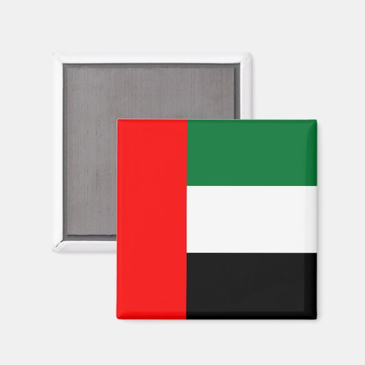 Vlag van de Verenigde Arabische Emiraten (VAE) Magneet (Voorkant / Achterkant)