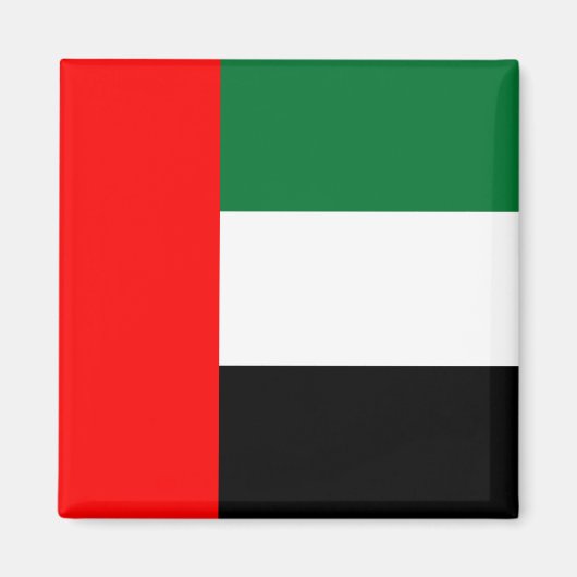 Vlag van de Verenigde Arabische Emiraten (VAE) Magneet (Voorkant)