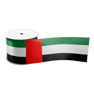 Vlag van de Verenigde Arabische Emiraten (VAE) Satijnen Lint