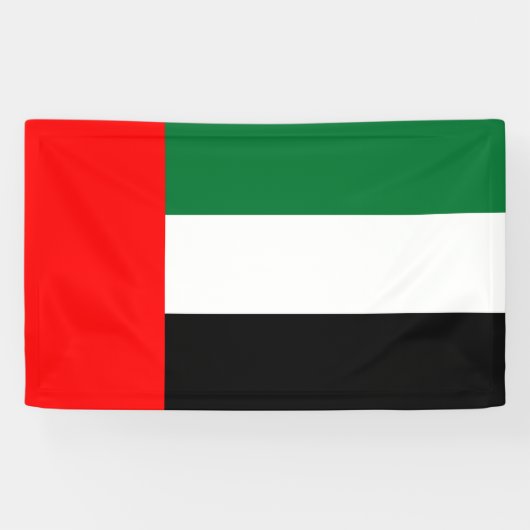 Vlag van de Verenigde Arabische Emiraten (VAE) Spandoek (Horizontaal)
