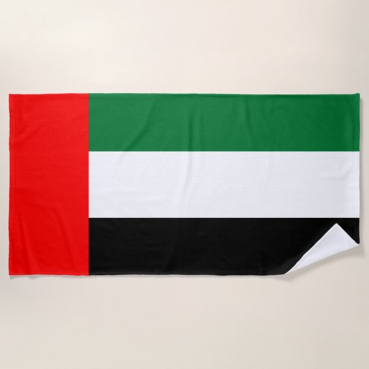 Vlag van de Verenigde Arabische Emiraten (VAE) Strandlaken (Voorkant)