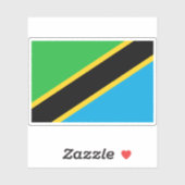Vlag van de Verenigde Republiek Tanzania Sticker (Vel)