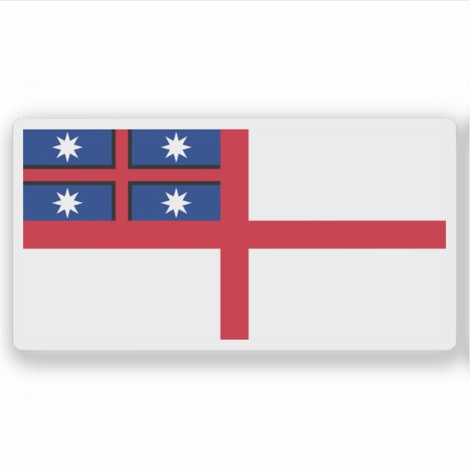 Vlag van de Verenigde stammen van Nieuw-Zeeland Sticker (Voorkant)