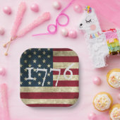 Vlag van de Verenigde Staten 1776 Papieren Bordje (Feest)