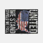 Vlag van de Verenigde Staten 4 juli Verenigde We s Fleece Deken (Voorkant (Horizontaal))