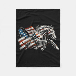 Vlag van de Verenigde Staten American Quarter Love Fleece Deken