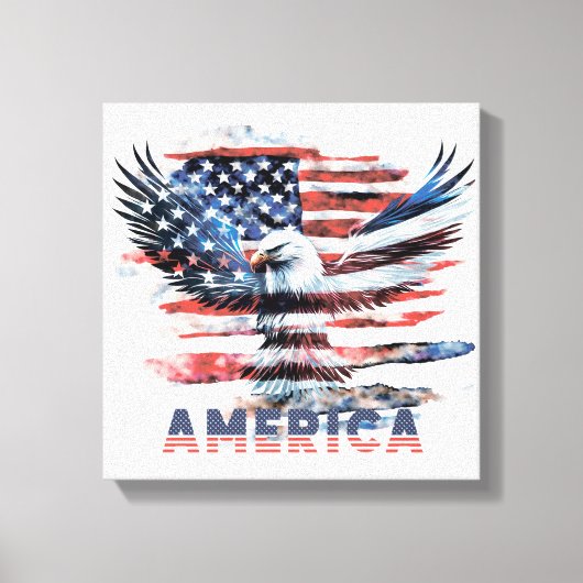 Vlag van de Verenigde Staten. Amerika Canvas Afdruk (Voorkant)