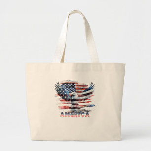 Vlag van de Verenigde Staten. Amerika Grote Tote Bag