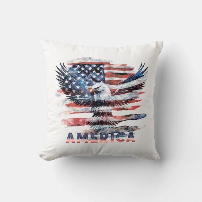 Vlag van de Verenigde Staten. Amerika Kussen (Voorkant)
