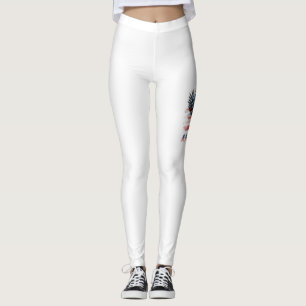 Vlag van de Verenigde Staten. Amerika Leggings