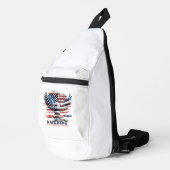 Vlag van de Verenigde Staten. Amerika Sling Bag (Rechterhoek)