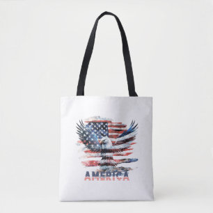 Vlag van de Verenigde Staten. Amerika Tote Bag