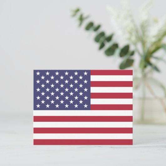 Vlag van de Verenigde Staten (Amerikaans) Briefkaa Briefkaart (Staand voorkant)